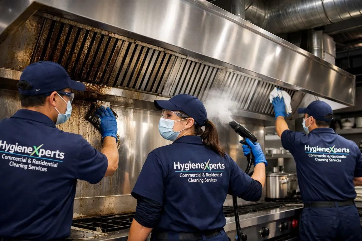 Professional kitchen canopy and rangehood cleaning service in Sydney