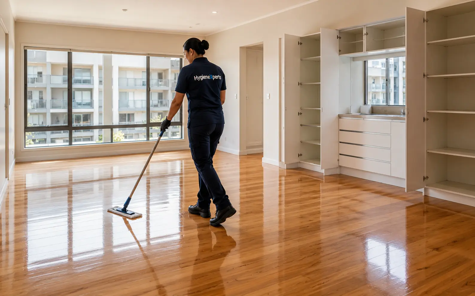End-of-lease bond cleaning of an apartment in Sydney