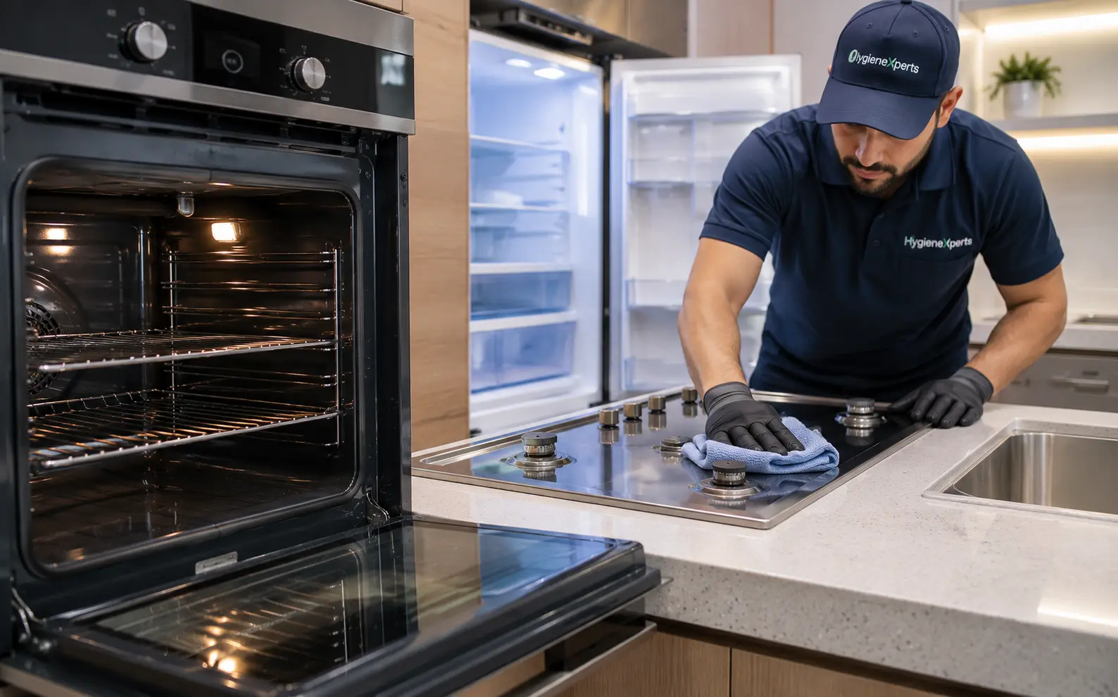 Kitchen and appliance degreasing in a Sydney home